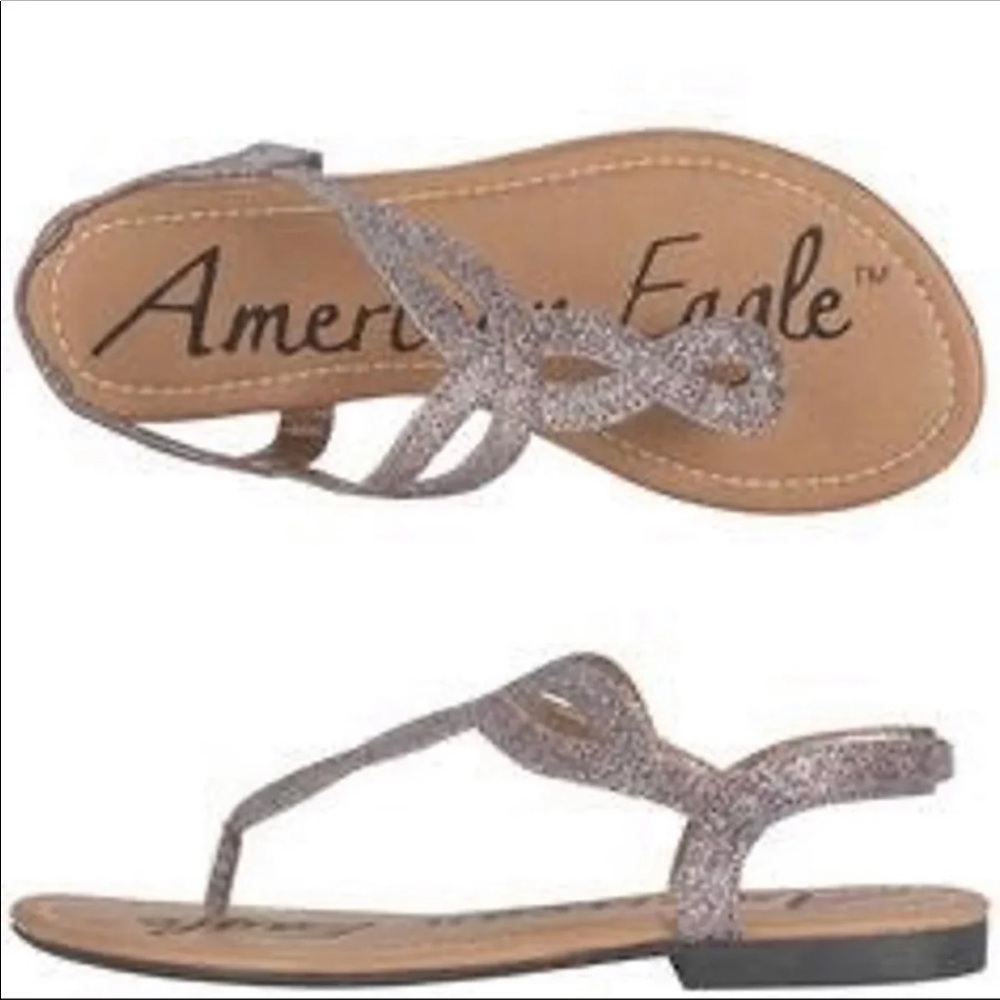 American Eagle Glitter Sandals